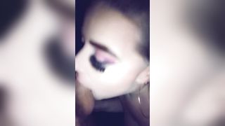 Teen Gets Spitroasted and has Public Threesome in Park with Cumwalk