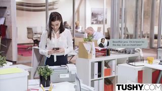 TUSHY Lana Rhoades FIRST DOUBLE PENETRATION