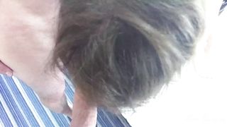 Wife has 2 Cocks in Mouth while Girlfriend Licks - Foursome Fucking