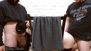 My first Sex with two Men at the same Time, I got a Creampie and a Cumshot