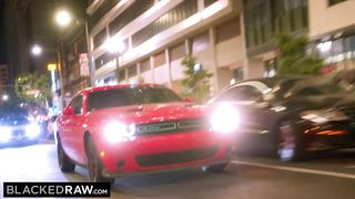 BLACKEDRAW Dark-haired Hottie Takes on two Huge BBCs