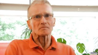 Sexy Teen Waitress is Gangbanged by a Group of Grandpas at the Office