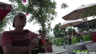 TUKTUKPATROL Sexy Asian Sucks two Dick at same Time