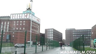 Chubby teen gets her first DP