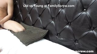 Fucked up Father and Son Pounding an Old Bitch