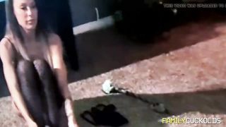 Sons do stepmom while stepdad watches