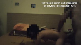 Cukhold asian Threesome MMF Fuck his wife while he records