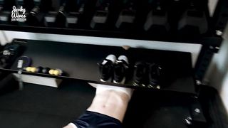 StepMom is Stuck and Fucked in her Ass at the Gym - Cory Chase