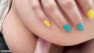 Stepson fucked his stepmom in the ass while his father was at work