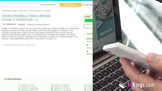 Busty cleaning lady cleans her client's cock with her tongue