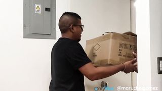 Latina stepmom tricks her gay stepson and fucks him