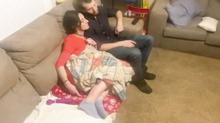 Step mom invited me to watch a movie and fuck