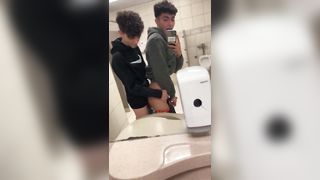 Twinks in the Mall Bathroom