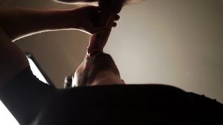 when he saw his penis the guy was shocked ... and began to suck until sperm flowed.