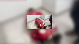 MMF. Fucked our neighbour teen in public entrance. Anal, double blowjoc, squirt, dirty talks