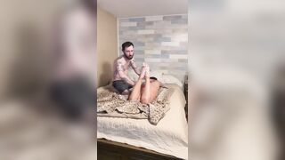 Getting 2 cream pies from my husband and his friend