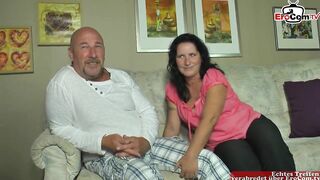 Curvy Black Haired MILF Next Door With Big Ass and Saggy Tits Wants a MMF Threesome