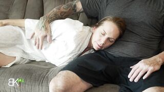 Mommy And StepSon Share A Couch