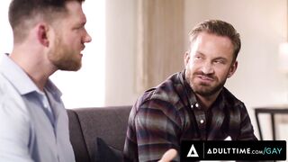 HETEROFLEXIBLE - Therapist Caden Jackson Gives Straight Client Bruce Jones First Gay Anal Experience