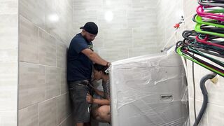 Stepson fucks me in the laundry room while his dad goes out to the supermarket- CulonaArdiente32