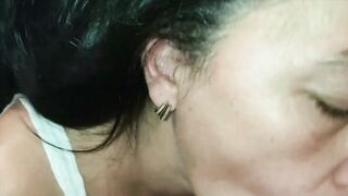 I Said Dont Cum In My Mouth! MILF Stepmom Sloppy Blowjob with Cum in Mouth