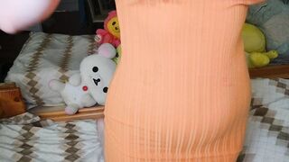 POV stepmom came to show her preparation for a big video and fooled around on camera