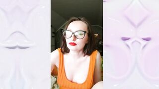 POV stepmom came to show her preparation for a big video and fooled around on camera