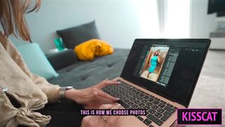 Step son went crazy when saw naked Step mom's photo and Fucked her In Shared Bed