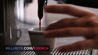 Ava Courcelles really dedicated to her 2 colleagues