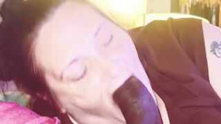 Hot thick midget suck and slurping on a bbc