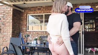 Fucking my neighbours wife outdoor