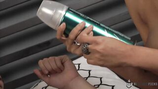 Bi College Fucks - Kenny and Valerie get Miles to go bi