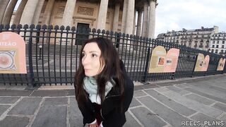 big ass Italian girl met on the street, massaged in the sauna and fucked in anal by 2 strangers